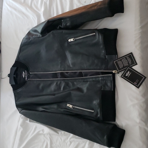 Camokazi Victory leather bomber jacket - Picture 1 of 2